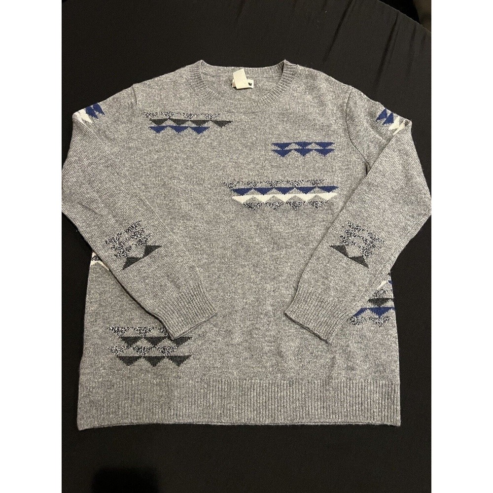 Levi's Strauss & Co Mens Wool Blend Crew Neck Pullover Sweater Grey Size Small